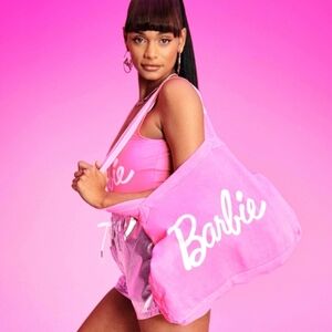 Neon Pink Barbie Tote Bag
